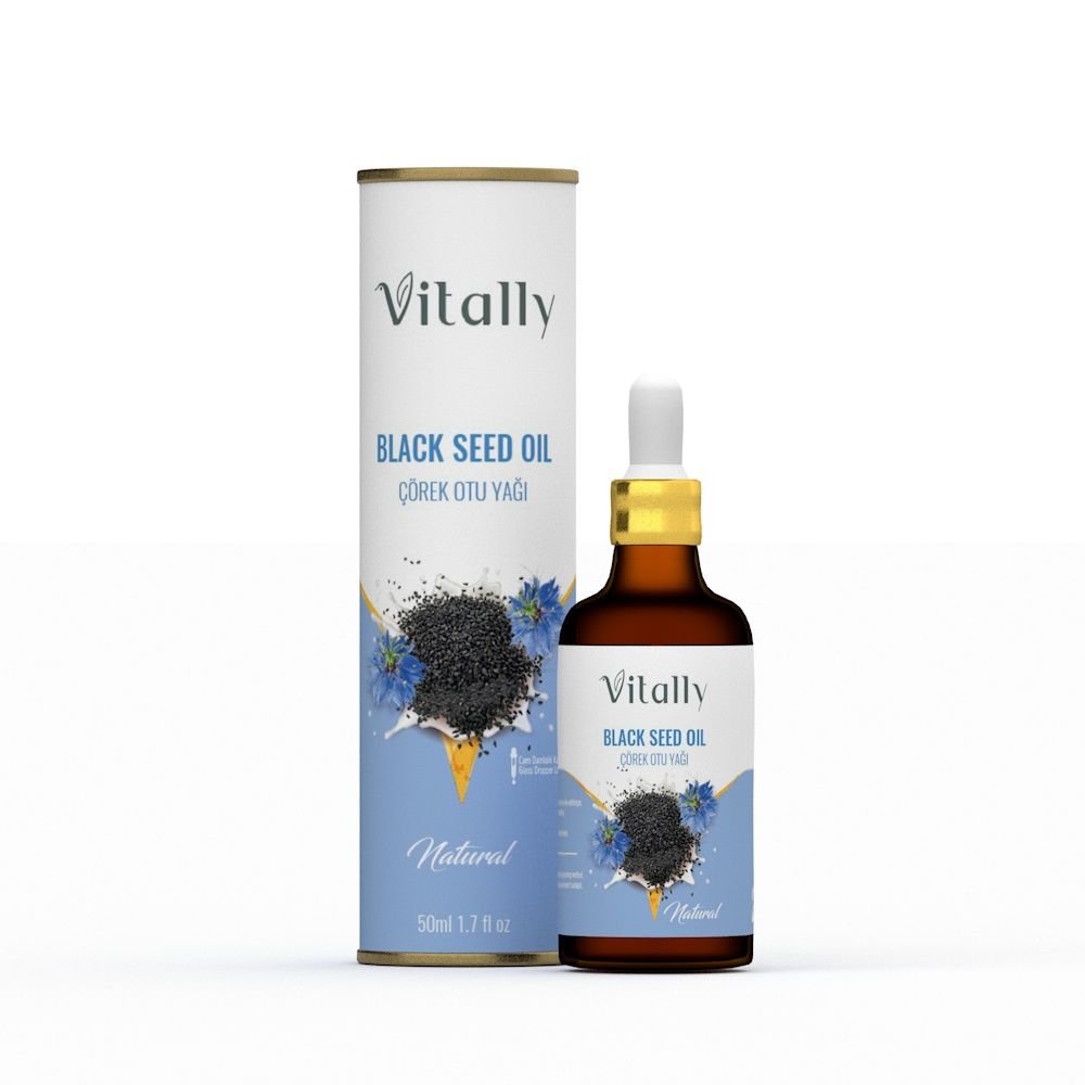 Vitally Çörekotu Yağı 50 ml (Soğuk Sıkım)