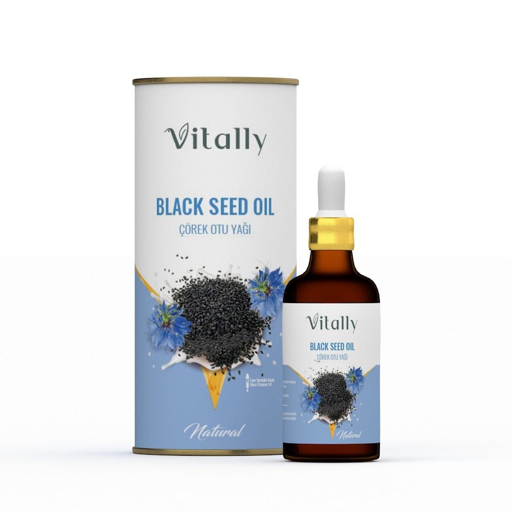 Vitally Çörekotu Yağı 250 ml (Soğuk Sıkım) 100 ml